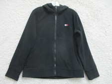 Tommy Hilfiger Sport Sweater Large Adult Black Hoodie Full Zip Fleece Womens L