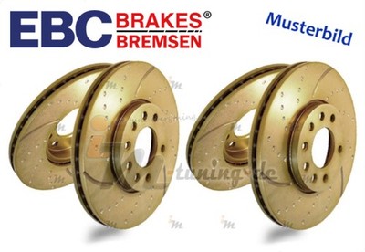 EBC Turbo Groove Bremsscheiben Satz vorne, hinten für Nisan Primare Hatchback P