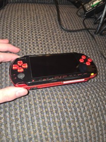 PSP-3000 God of War Black/Red playStation Portable console v-good US Selle