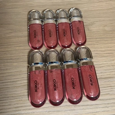 8 Stück Kiko Milano 3D Hydra Lipgloss 17 Pearly Mauve Schimmer Pink Make-up Neu - Bild 1 von 4
