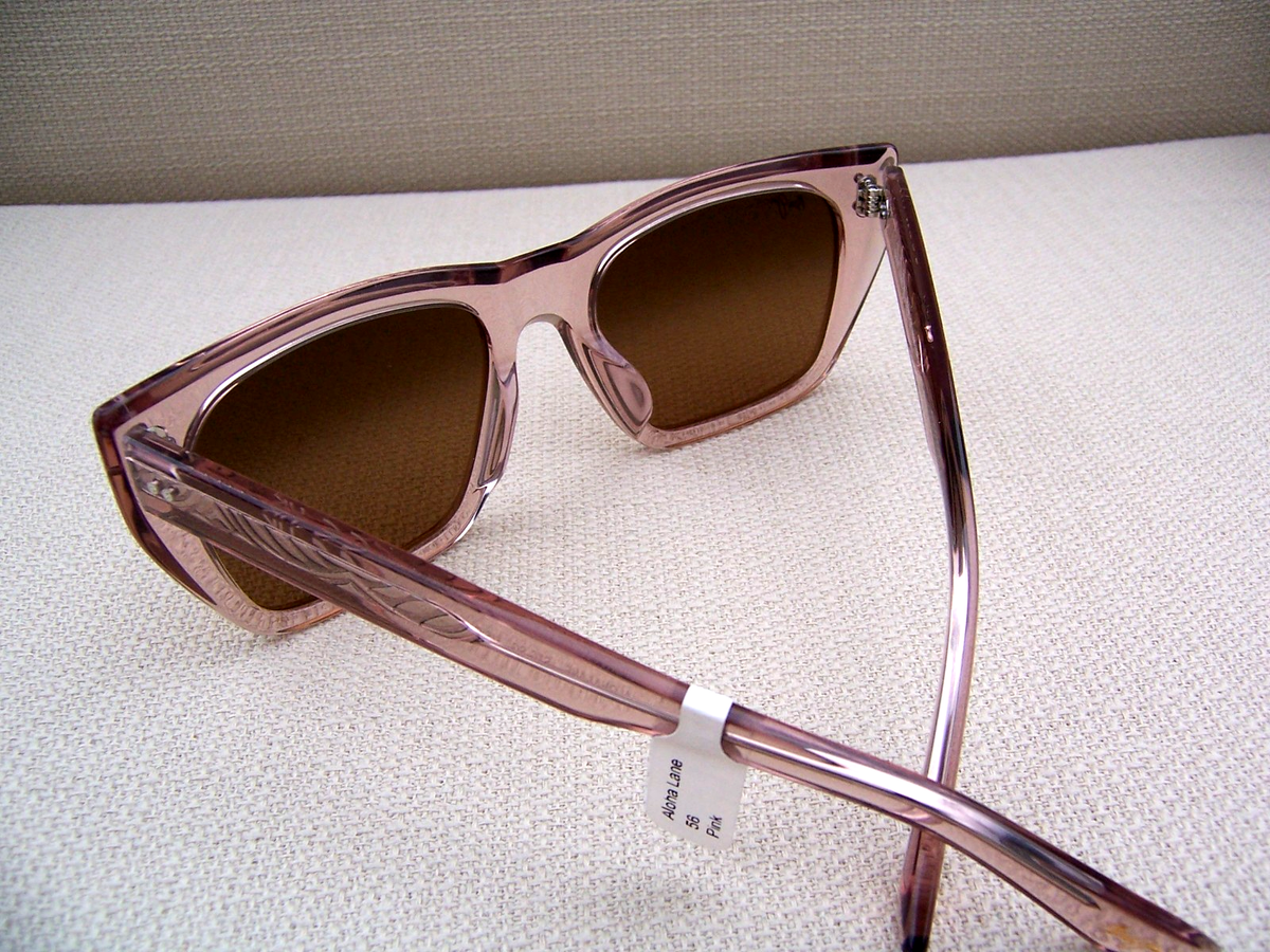 NWT* MAUI JIM ALOHA LANE Transparent Pink & HCL Bronze  display picture 2