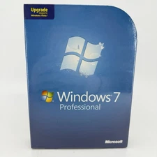 Microsoft Windows 7 Professional Upgrade 32 & 64 Bit DVDs =RETAIL BOX=