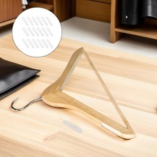 60 Pcs Silicone Hanger Grip Pads Non Slip Adhesive Strips for Clothing Closet