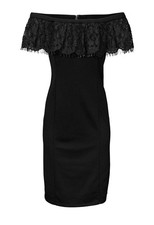 %SALE% Ashley Brooke Damen Designer-Carmenkleid mit Spitze, schwarz *DEAL*