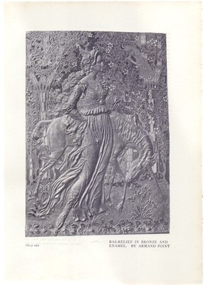 1899 Armand Point Bas-Relief + Atelier Haute-Claire Salon de la Rose + Croix