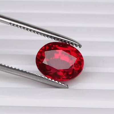 Red Ruby Blood 6,70 Ct. Ovalschliff Mosambik erstaunlicher kostbarer loser Ed...