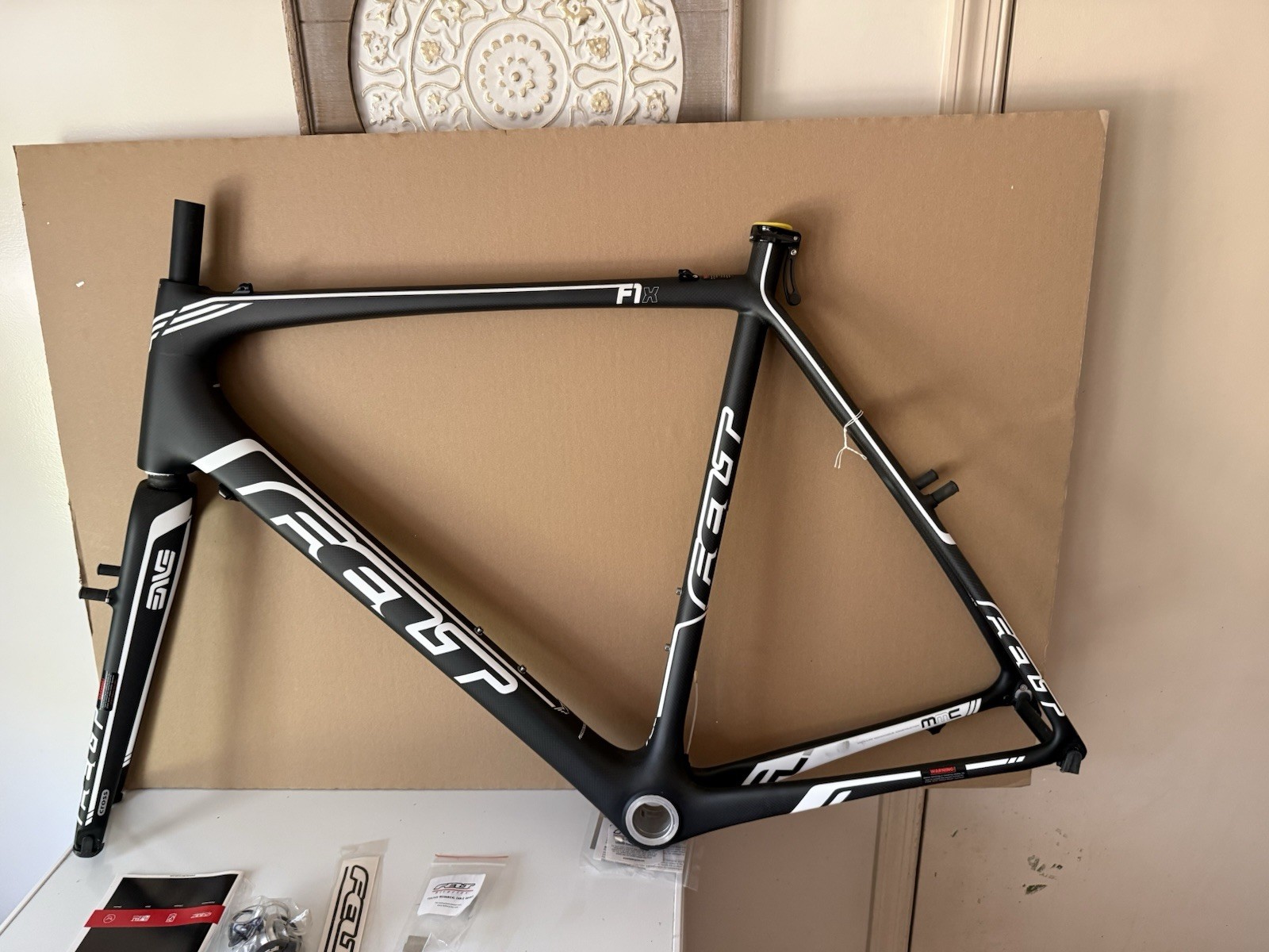 New 2012 Felt F1X 63 cycle cross carbon frame - headset included