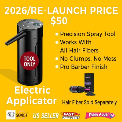 #ad SEVICH Electric Hair Fiber Applicator Tool – 2026 RE‑LAUNCH OFFER 🔥 $50 $50.00
