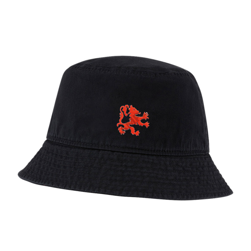 Men's & Women's Heraldic Lion Embroidered Cotton Bucket Hat
