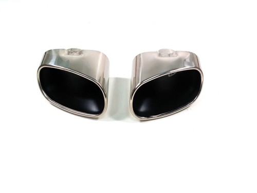 Dual Chrome Exhaust Pipe Muffler Tip Stainless Steel For BMW X5 E70 NEW BOXED - Picture 3 of 6