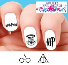 Waterslide Nail Decals - Set of 20 Harry Potter Hogwarts Assorted