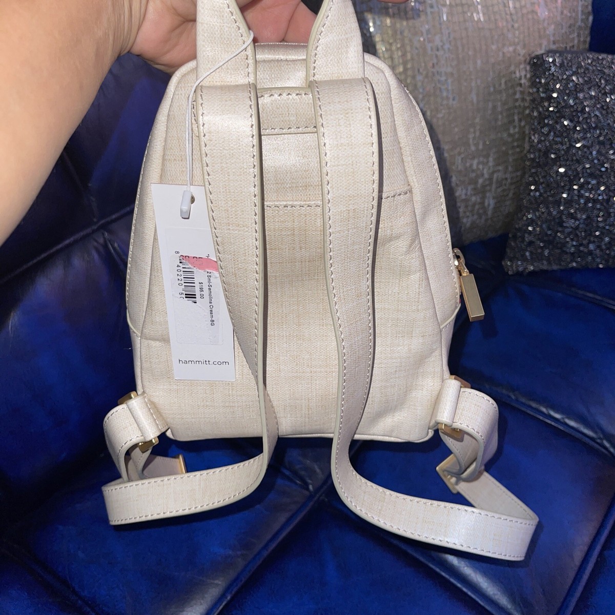 Hammitt Hunter-2 Small Semolina Cream Brushed Gold Backpack Hammitt Hunter-2 Small Semolina Cream Brushed Gold Backpack  main image 3