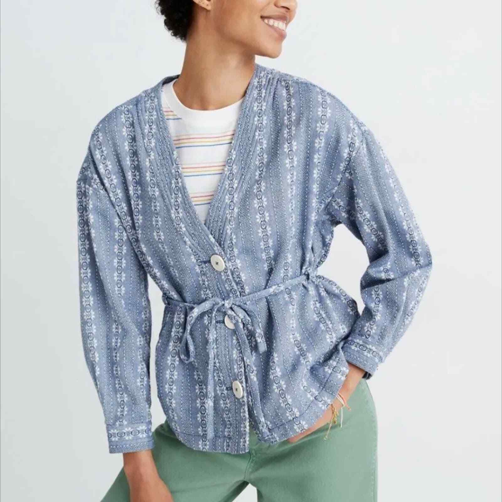 Madewell Floral Jacquard Linen Jacket eBay