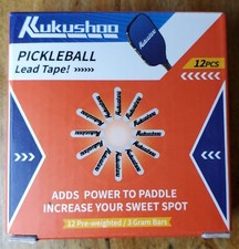 Pickleball Paddle Edge Guard Lead Tape 12 Pcs Pre-Weighted 3g NEW in Box