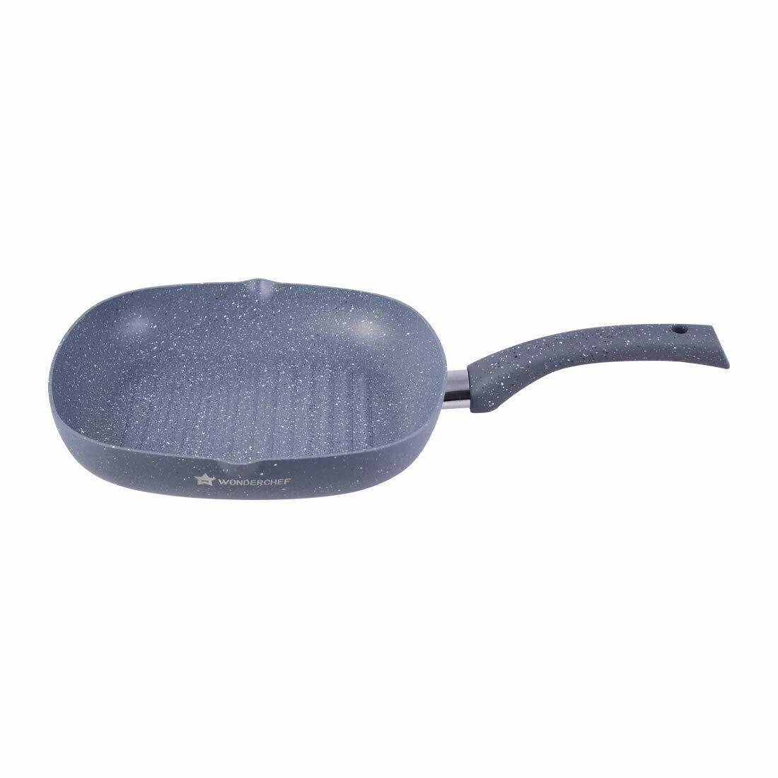 Wonderchef Granite Aluminum Nonstick Grill Pan 3.5mm, 24cm, 1.8 litres