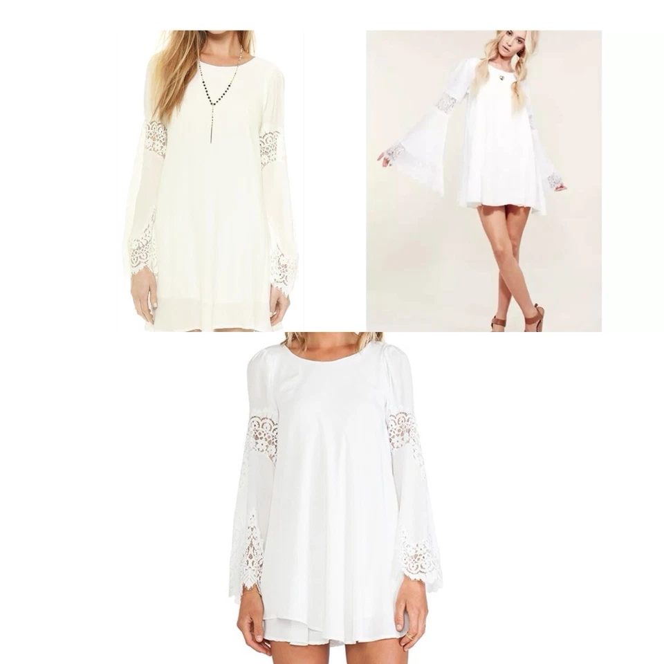 For Love And Lemons Size S 8 10 Aus (6 8 US) White Lace Festival Dress - Image 2 of 4