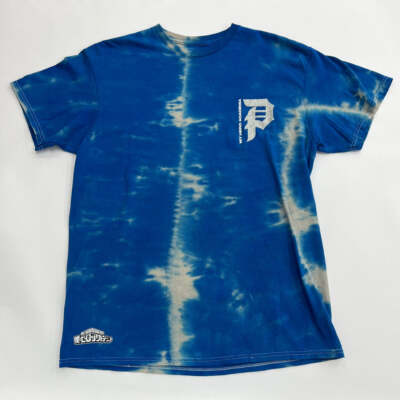 PRIMITIVE Men's S/S T-Shirt FLASHFREEZE HEATWAVE TIE DYE - Blue - Large - NWT