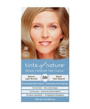 Tints of Nature Natural Permanent Hair Dye, Natural Light Blonde 8N
