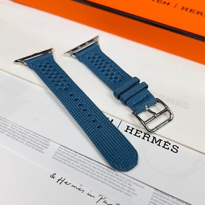 2411 未使用　Apple Watch エルメス　トリコ　ブルージーン　バンド Apple Watch Hermès Bleu Jean Tricot Single Tour Band 41 mm