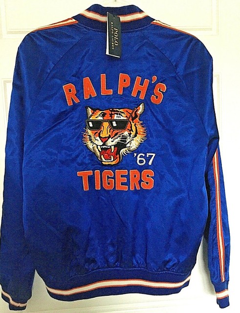 Polo Ralph Lauren Toddler 2t Jacket Medium Satin Ralph's Tigers Varsity Bomber for sale online 