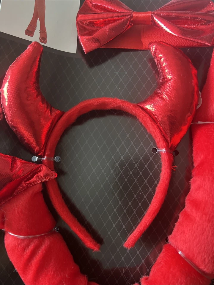 Devil Costume Kit (horns,bow tie,tail)  - Image 3 of 4