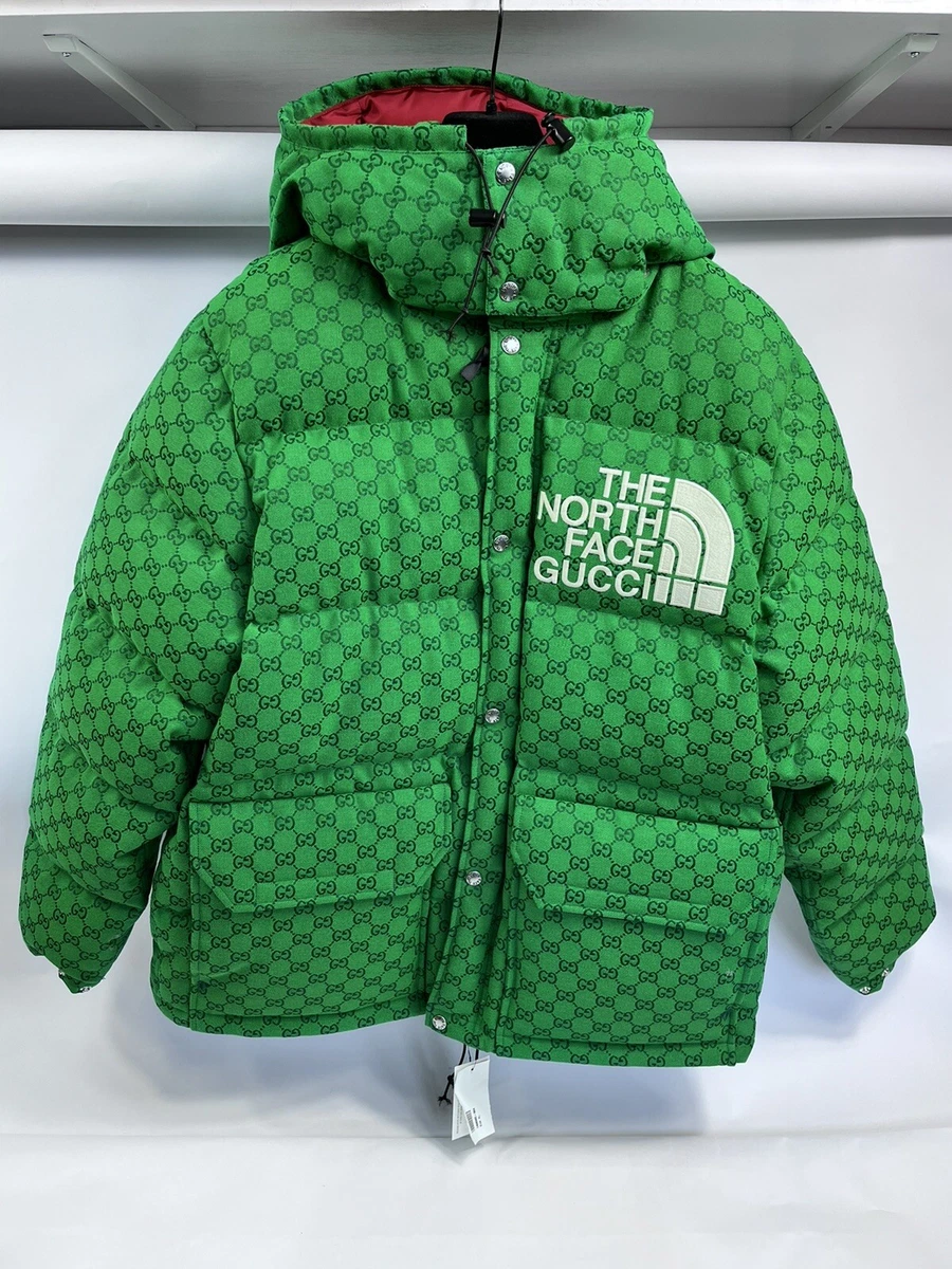 GUCCI x THE NORTH FACE GG SUPREME GREEN DOWN JACKET SIZE: XL | eBay