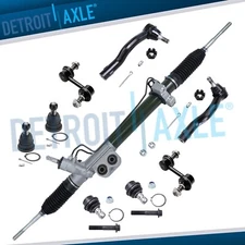 9pc Complete Power Steering Rack Pinion Suspension Kit for Nissan Armada Titan