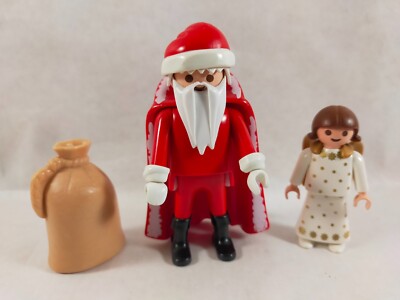 sympa p?�re no?�l avec ange Playmobil ( cadeaux ) 0677 | eBay