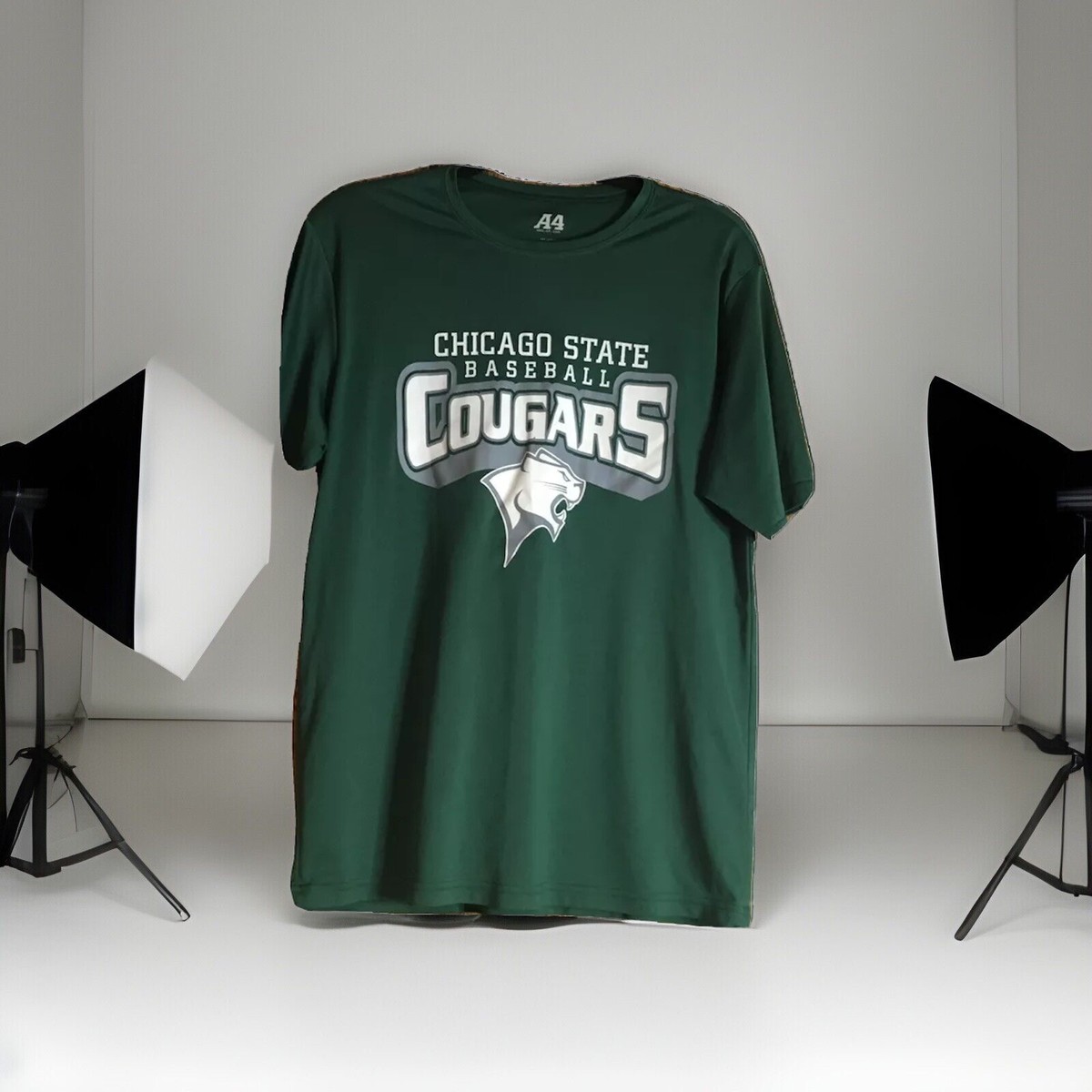 Team Issued CHICAGO STATE COUGARS BASEBALL Warm-UP Practice Tee