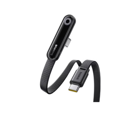 Baseus MVP3 Elbowed USB C Cable 100W For iPhone 17 16 15 Pro Max LED USB Type-C