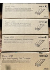 SET 4 XEROX 106R01392 106R01393 106R01395 Toners Phaser 6280 High Cap NO YELLOW