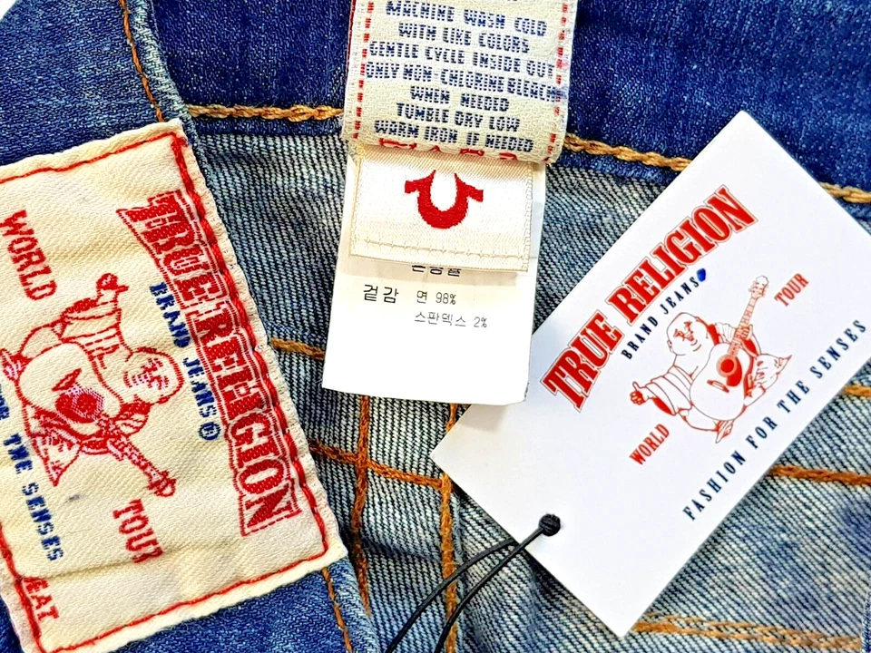 TRUE RELIGION Womans Dark BILLY JEANS Stretch - W25" - UK6/8 - EU35 - RRP £195 - Image 3 of 4