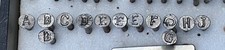 13 Southern Pacific Letter Nails used to denote 1901 to 1909 A - J, I not used