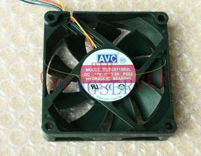 One For AVC DSSC0715R2L PWM intelligent temperature control CPU 12V 0.3A 4-wire