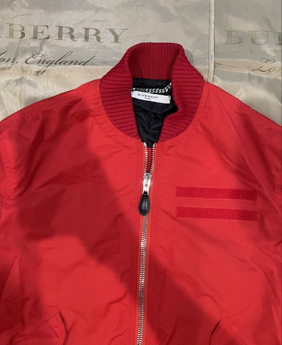 Givenchy MA-1 Bomber Flight Jacket Red size 50 $3500 | eBay