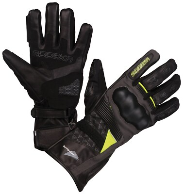 Modeka Panamericana Sz DS Womens Motorcycle Gloves Waterproof Black Yellow