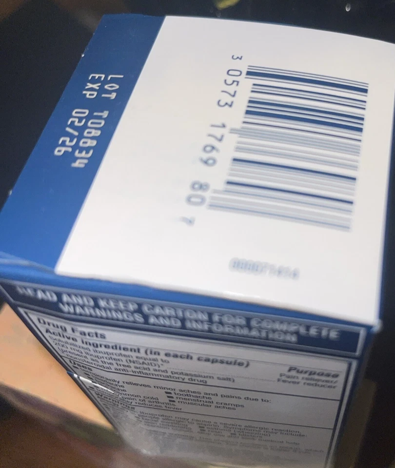 Новый Advil жидкие гели мини обезболивающее и лихорадка уменьшение капсулы 200 мг 80ct - Изображение 2 из 4