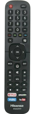 HISENSE EN2A27HT SMART TV REMOTE CONTROL FOR 30H5D 40H5D 43H7D 50H5D 55H6D 65H6D