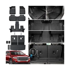 Floor Mats Cargo Mat Backrest Mats for 2017-2023 GMC Acadia 6 Seats Captain C...