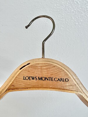 VINTAGE*LOWES MONTE CARLO*SWEDISH WOODEN CLOTHES COAT/PANT/SKIRT HANGER  - Main Image