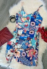 Ladies Blue Summer Cami Midi Dress Size 10 BNWT