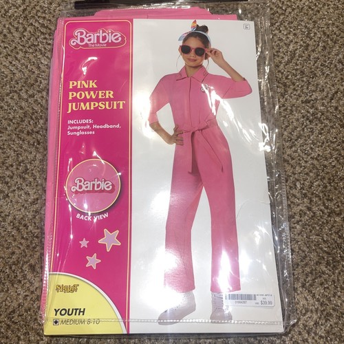 Barbie The Movie Pink Power Jumpsuit Youth Medium Costume - 第 1/3 張圖片