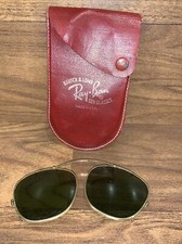 VINTAGE RAY BAN BAUSCH  LOMB CLIP ON SUNGLASSES - W/ ORIGINAL CASE