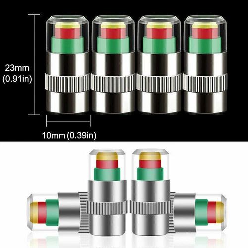 16PCS Car Auto Tire Pressure Monitor Valve Stem Caps Sensor Indicator Warn 36psi - Picture 2 of 13