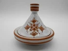 MOROCCO: MINIATURE SUPERB TERRACOTTA / CERAMIC TAGINE DISH