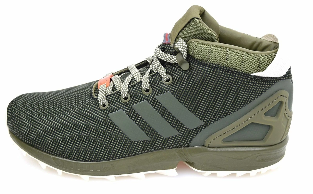 Unisex Adidas Originals ZX Flux Trail Trainer - S79742 - Olive Green eBay