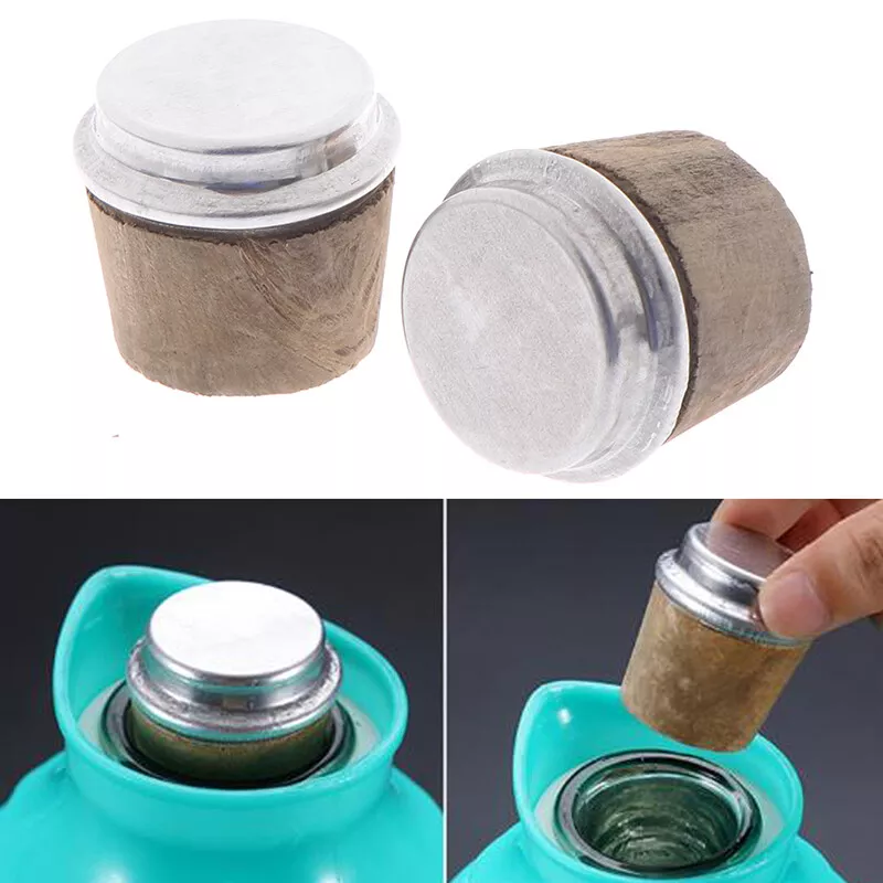 2PC 40mm Bottom Diameter Wood Thermos Bottle Cork Plug Lid Stopper Kettle  Pa..X