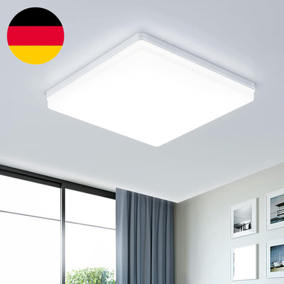 EASY EAGLE LED Deckenleuchte 48W, 4800LM, 6500K Led Lampen Deckenlampe, Badlampe