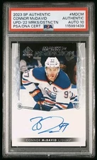 2023 SP Authentic Connor McDavid Marks Of Distinction Auto PSA 10 /25 [ POP 1 ]