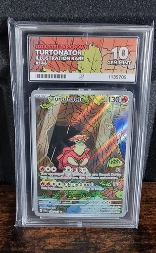 Pokémon TCG Turtonator Stellar Crown Full Art AR I 146/142 Ace 10